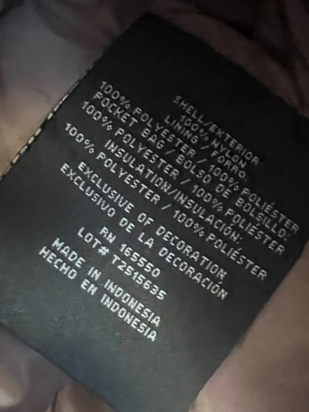 Quilted Lightweight Puffer Vest in Mauvy Lavender - Picture 4 of 4